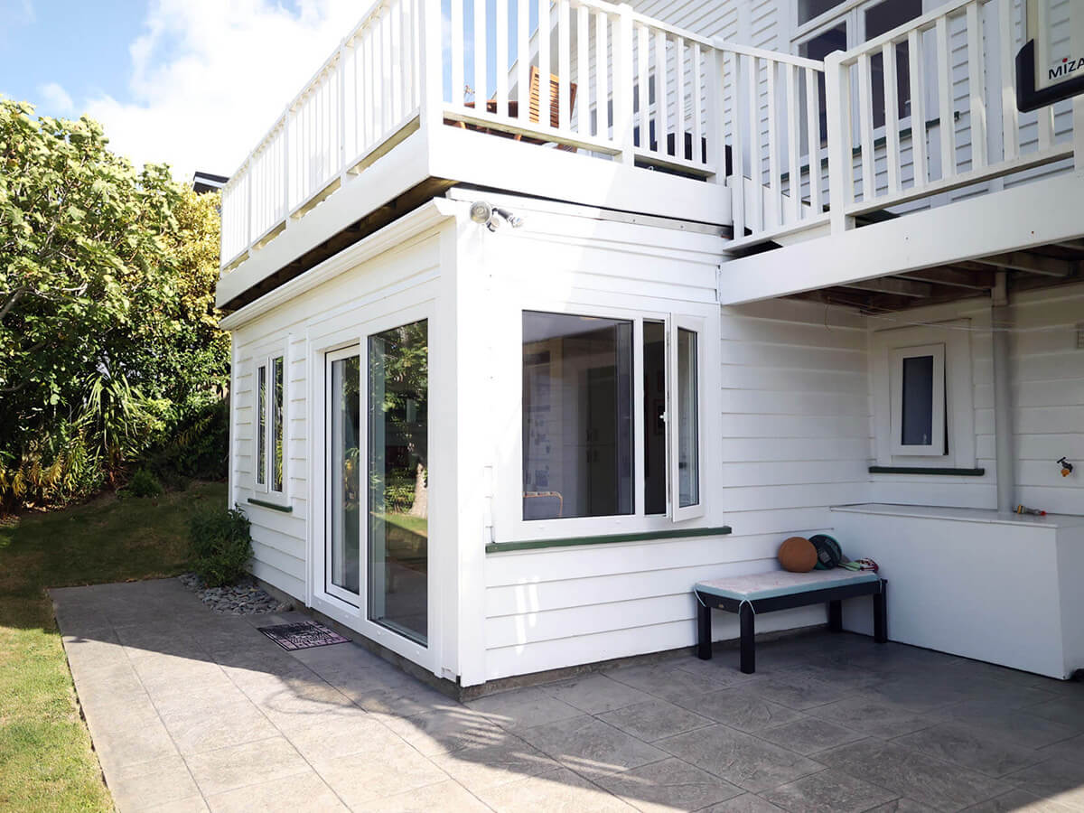 Eco-Projects-2024-5 uPVC windows on a white cladded house
